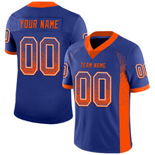 Load image into Gallery viewer, Custom Royal Orange-White Mesh Drift Fashion Football Jersey
