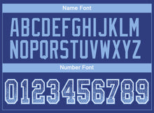 Load image into Gallery viewer, Custom Royal Light Blue-White Mesh Drift Fashion Football Jersey
