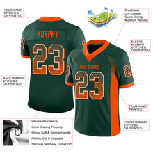 Load image into Gallery viewer, Custom Green Orange-White Drift Fashion Football Jersey

