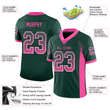 Load image into Gallery viewer, Custom Green Pink-White Drift Fashion Football Jersey
