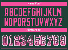 Load image into Gallery viewer, Custom Green Pink-White Drift Fashion Football Jersey
