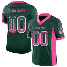 Load image into Gallery viewer, Custom Green Pink-White Drift Fashion Football Jersey
