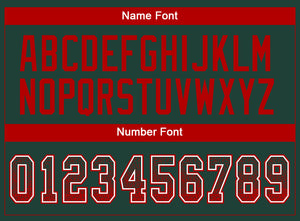 Custom Green Red-White Drift Fashion Football Jersey