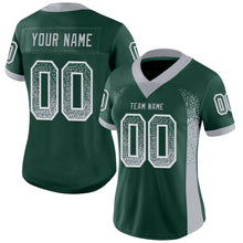 Load image into Gallery viewer, Custom Green Gray-White Drift Fashion Football Jersey
