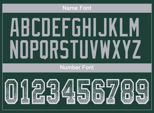 Custom Green Gray-White Drift Fashion Football Jersey