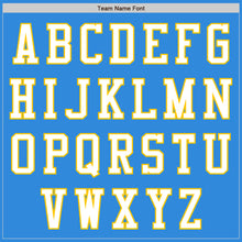Load image into Gallery viewer, Custom Electric Blue White-Yellow Authentic Baseball Jersey
