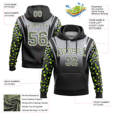 Load image into Gallery viewer, Custom Stitched Gray Black-White Fade Fashion Leopard Print Sports Pullover Sweatshirt Hoodie
