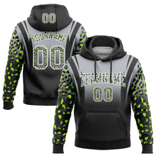 Load image into Gallery viewer, Custom Stitched Gray Black-White Fade Fashion Leopard Print Sports Pullover Sweatshirt Hoodie
