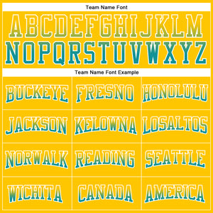 Custom Stitched Yellow Teal-White Fade Fashion Arrow Sports Pullover Sweatshirt Hoodie