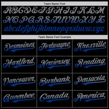 Load image into Gallery viewer, Custom Black Gray-Royal Authentic Fade Fashion Baseball Jersey
