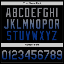 Load image into Gallery viewer, Custom Black Gray-Royal Authentic Fade Fashion Baseball Jersey
