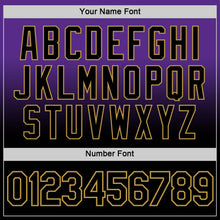 Load image into Gallery viewer, Custom Purple Black-Old Gold Fade Fashion Performance T-Shirt
