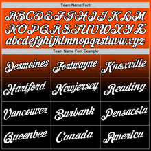 Load image into Gallery viewer, Custom Orange White-Black Fade Fashion Performance T-Shirt
