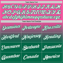 Load image into Gallery viewer, Custom Pink White-Kelly Green Fade Fashion Performance T-Shirt

