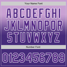 Load image into Gallery viewer, Custom Light Purple Purple-White Authentic Fade Fashion Baseball Jersey
