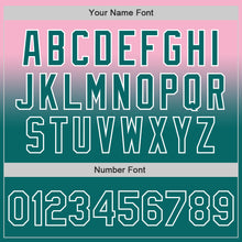 Load image into Gallery viewer, Custom Light Pink Teal-White Authentic Fade Fashion Baseball Jersey
