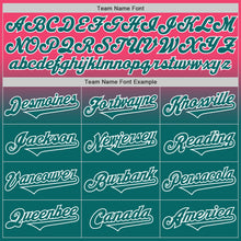 Load image into Gallery viewer, Custom Neon Pink Teal-White Authentic Fade Fashion Baseball Jersey
