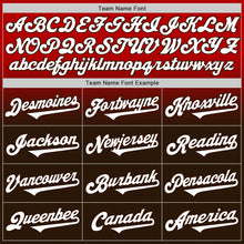 Load image into Gallery viewer, Custom Red White-Brown Authentic Fade Fashion Baseball Jersey
