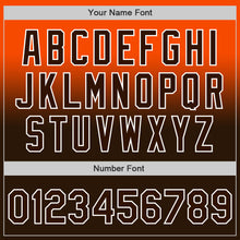 Load image into Gallery viewer, Custom Orange Brown-White Authentic Fade Fashion Baseball Jersey
