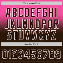 Load image into Gallery viewer, Custom Pink Brown-White Authentic Fade Fashion Baseball Jersey
