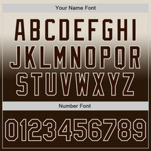 Load image into Gallery viewer, Custom Cream Brown Authentic Fade Fashion Baseball Jersey
