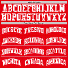 Load image into Gallery viewer, Custom Fire Red White Authentic Basketball Jersey
