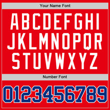Load image into Gallery viewer, Custom Fire Red Royal-White Authentic Basketball Jersey
