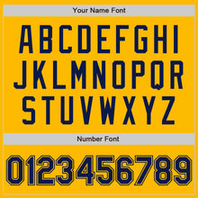 Load image into Gallery viewer, Custom Gold Navy Authentic Baseball Jersey
