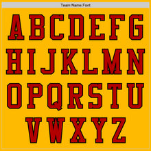 Load image into Gallery viewer, Custom Gold Red-Black Authentic Baseball Jersey
