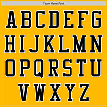 Load image into Gallery viewer, Custom Gold Black-White Authentic Baseball Jersey
