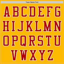 Load image into Gallery viewer, Custom Gold Red-White Authentic Baseball Jersey
