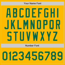 Load image into Gallery viewer, Custom Gold Kelly Green Authentic Baseball Jersey

