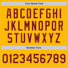 Load image into Gallery viewer, Custom Gold Crimson Authentic Baseball Jersey
