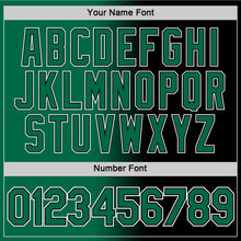 Load image into Gallery viewer, Custom Black Kelly Green-White Gradient Fashion Performance T-Shirt

