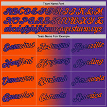 Load image into Gallery viewer, Custom Purple Orange-Navy Gradient Fashion Performance T-Shirt
