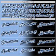 Load image into Gallery viewer, Custom Black Light Blue-White Gradient Fashion Performance T-Shirt
