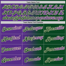 Load image into Gallery viewer, Custom Green Purple-Cream Gradient Fashion Performance T-Shirt

