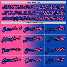 Load image into Gallery viewer, Custom Thunder Blue Pink-Black Gradient Fashion Performance T-Shirt

