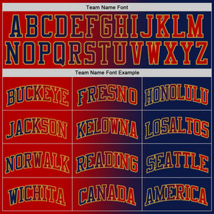 Custom Navy Red-Old Gold Authentic Gradient Fashion Basketball Jersey