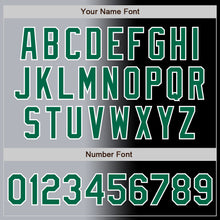 Load image into Gallery viewer, Custom Black Kelly Green Gray-White Authentic Gradient Fashion Baseball Jersey
