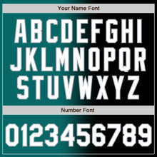 Load image into Gallery viewer, Custom Black White Teal-Gray Authentic Gradient Fashion Baseball Jersey
