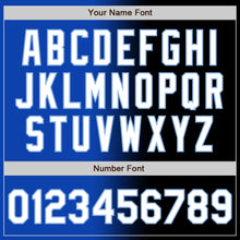 Load image into Gallery viewer, Custom Black White Thunder Blue-Light Blue Authentic Gradient Fashion Baseball Jersey
