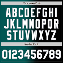 Load image into Gallery viewer, Custom Black White Midnight Green-Gray Authentic Gradient Fashion Baseball Jersey
