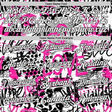 Load image into Gallery viewer, Custom Graffiti Pattern White-Black 3D Authentic Baseball Jersey
