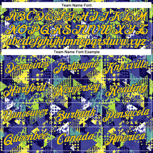 Custom Graffiti Pattern Royal-Gold 3D Creative Geometric Figures Triangle And Dots Performance T-Shirt