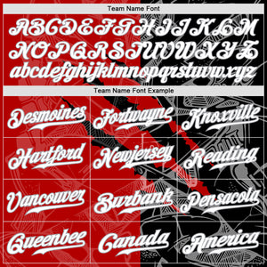 Custom Graffiti Pattern White Black-Gray 3D Scratch Authentic Baseball Jersey