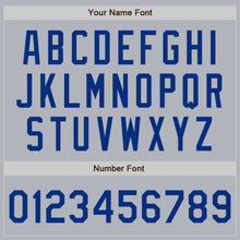 Load image into Gallery viewer, Custom Gray Royal Authentic Baseball Jersey
