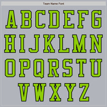Load image into Gallery viewer, Custom Gray Neon Green-Black Authentic Baseball Jersey
