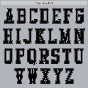 Custom Gray Black Authentic Baseball Jersey
