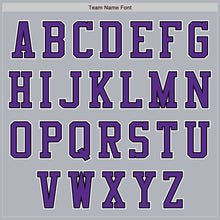 Load image into Gallery viewer, Custom Gray Purple-Black Authentic Baseball Jersey
